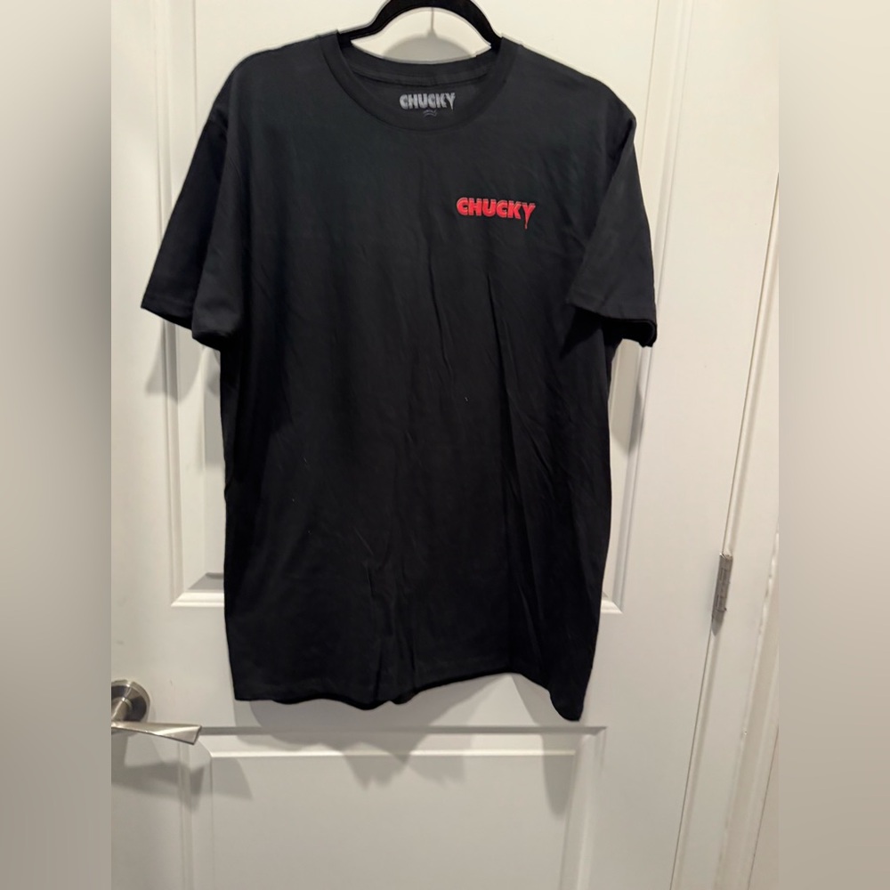 Chucky Men’s Shirt Black Size L. Hi I’m Chucky